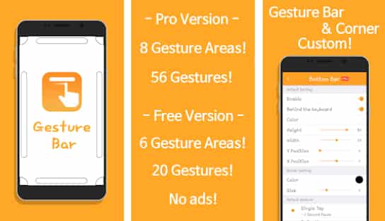 Gesture Bar App play store