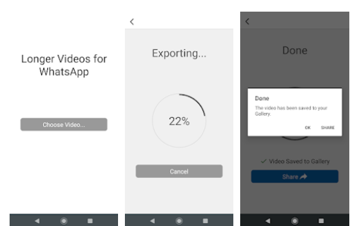 Longer videos on WhatsApp status Download