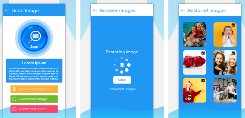 Photo Recovery App, Deleted video recovery